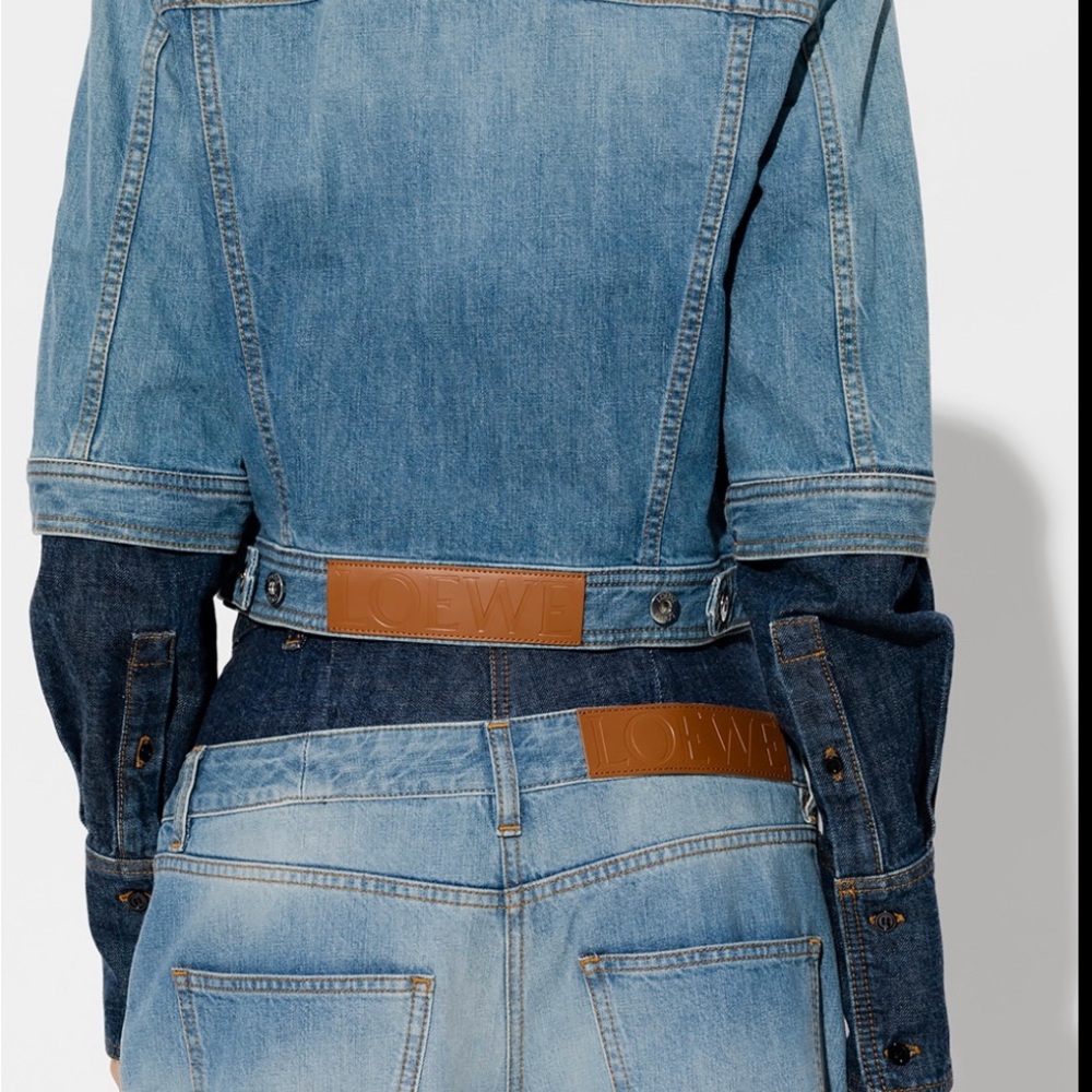 Loewe Women's Blue Denim Jean Jacket - Size 40.